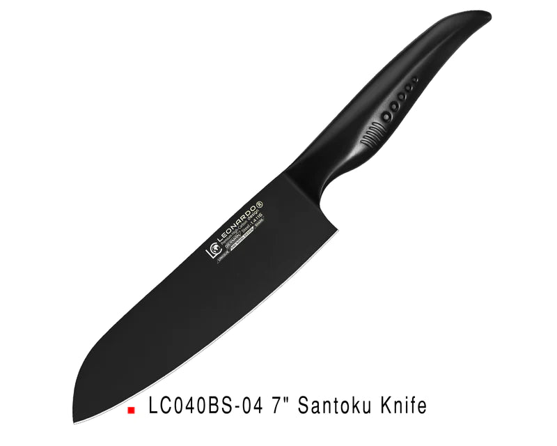 סט סכינים מסדרת כריש 12 יחידות - שחור
