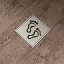 תעלת ניקוז ריצפתי 10/10 אופנתי + מנגנון למניעת ריחות וכניסת חרקים כפות רגליים | ניקל מוברש מק"ט 753