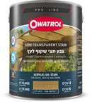 צבע לעץ חצי שקוף בשכבה אחת בלבד- אווטרול