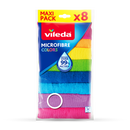 וילדה - מטליות מטבח מיקרופייבר צבעוניות 8 יח'