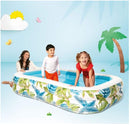 בריכה מלבנית מתנפחת בגודל INTEX 57177 229X147 הדפס טרופי
