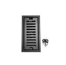 תעלת ניקוז למקלחת יוקרתי מפואר 10/20 אטום לחרקים מסנן לאיסוף ליכלוך שחור מט מק"ט 588