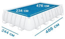 כיסוי סולארי לבריכה  488X244 ס"מ INTEX