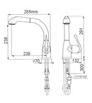 ברז נשלף ניוטאץ דגם 8810