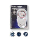 שעון 24 שעות תקע-שקע *מחוגים* בבליסטר