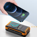 מטען נייד סולארי עוצמתי | בנק טעינה עם 5 פאנלים סולאריים