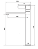 ברז פרח גבוה MATTEO כרום 27331