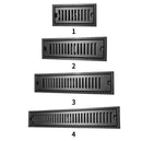 תעלת ניקוז למקלחת יוקרתי מפואר 10/40 אטום לחרקים מסנן לאיסוף ליכלוך שחור מט מק"ט 589