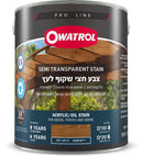 צבע לעץ חצי שקוף בשכבה אחת בלבד- אווטרול