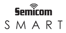 מפסק תאורה Wi-Fi חכם תחת הטיח Semicom - מתג אחד - זכוכית שחורה