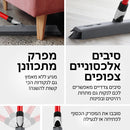 מטאטא מפרקי מגב מובנה – סיליקון, כולל להב פטנטי