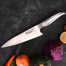 סט סכין כריש ומזלג גילוף - כסף