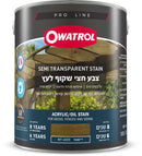 צבע לעץ חצי שקוף בשכבה אחת בלבד- אווטרול