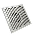 ניקוז מרובע דגם "אנג'ל" 10/10 פטנט חוסם ריחות וחרקים כרום מק"ט 124 CH