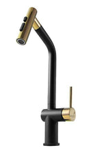 ברז נשלף SUPREME שחור/זהב פרימיום אקווילה