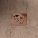 תעלת ניקוז ריצפתי 10/10 אופנתי + מנגנון למניעת ריחות וכניסת חרקים | כפות רגליים | רוז גולד מק"ט 754