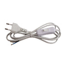 כבל לבן כ-1.8 מ' +תקע יצוק + מ"ז בניים