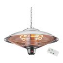 תנור תלוי 2000W IP34 כסוף + שלט HAH-2055