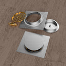 מכסה לקופסת ביקורת פופ אפ 12/12 מתכת בראס ניקל מוברש מק"ט 735