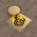 מכסה לקופסת ביקורת פופ אפ 12/12 מתכת בראס זהב מוברש מק"ט 736