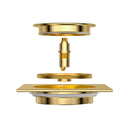 מכסה לקופסת ביקורת פופ אפ 12/12 מתכת בראס זהב מוברש מק"ט 736