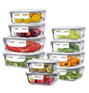 לקיטשן סט 10 קופסאות זכוכית 10*1