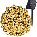 גרילנדה סולארית 210 לדים צבע לבן חם