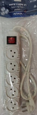 רב שקע 5 יציאות + כבל + מפסק.jpg