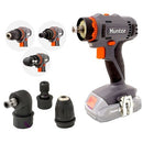 מברגה/ מקדחה מודולרית 4 ראשים 18V / גוף בלבד HUNTER