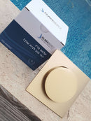 מכסה לקופסת ביקורת פופ אפ מתכת בראס 10/10 זהב מוברש מק"ט 351