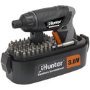 מברגה קומפקטית 3.6V במארז עם 52 ביטים HUNTER