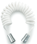 צינור ספירלה קפיצי לבן נמתח עד 2 מטר
