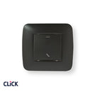 לחצן מדרגות רחב CLICK ק-55 16A תה"ט - שחור מט
