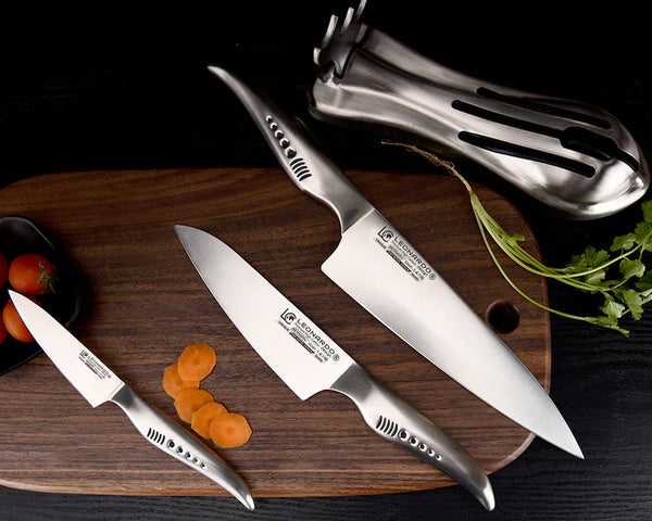סט סכינים מסדרת כריש 4 יחידות - כסף