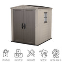 כתר פלסטיק FACTOR 6X6 מחסן גינה