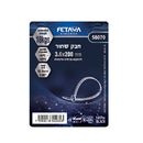 חבק 3.6X200 מ"מ שחור - 100 יח'