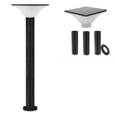 עמוד גינה גבוה סולארי דגם יסמין AG-Y-80CM הגוף מאיר בשלושה גוונים