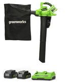 שואב עלים/מפוח (2X24V) 48V BL עם 2X5.0Ah+מטען 4A Dual Port