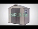 כתר פלסטיק FACTOR 6X8 מחסן גינה